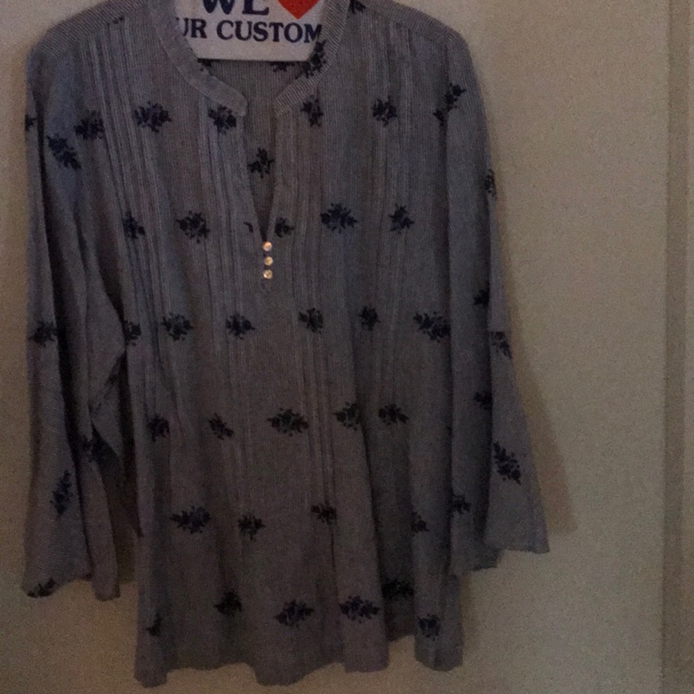 Antibes Blanc 100% Linen blouse/tunic